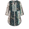 Avenue Women's Plus Size Mae Print Tunic - 18, First Blush - 4 of 4