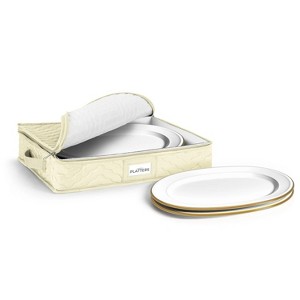 LunaLulinlk China Platter Storage Containers - Serving Platter Storage Containers - Christmas Platter Storage Rack & Platter Organizer - 1 of 4