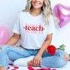Simply Sage Market Women's Teach Stacked With Hearts Short Sleeve Graphic Tee - 2 of 4