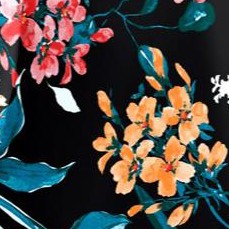 black rose floral