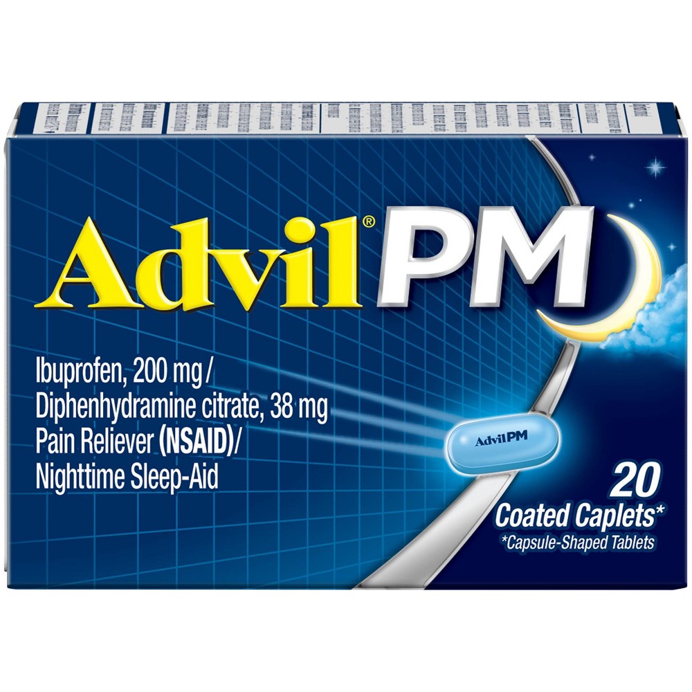 UPC 305730164207 product image for Advil PM Pain Reliever/Nighttime Sleep Aid Caplets - Ibuprofen (NSAID) - 20ct | upcitemdb.com