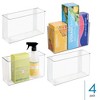 iDesign Adhesive Organizer Bin for Kitchen - Set of 4 - Clear - 2 of 4