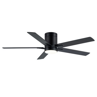 Airsurfer 52" Color-Changing LED Indoor/Covered Outdoor Ceiling Fan, 5 Plywood Blades, DC Motor, Remote Included