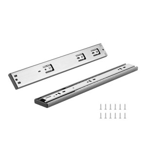 VEVOR 10 Pairs of 14 Inch Drawer Slides Side Mount Rails, Heavy Duty Full Extension Steel Track, 100 Lbs Load Capacity, Silver - 1 of 4