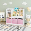 BABYYER Kids Bookcase and Bookshelf, with 3 Collapsible Fabric Drawers, Multifunctional Storage Chest, for Nursery, Playroom and Bedroom - 2 of 4