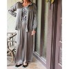 Women's Satin Wide Leg Pants - TEMPO PARIS - 2 of 4