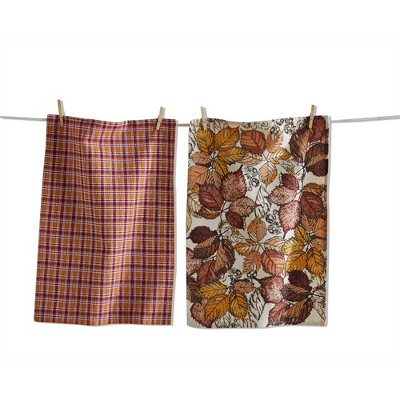 TAG Gathering Leaves Dishtowel S/2