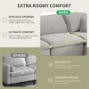 142.82'' U-Shaped Sectional Sofas with Ottomans, Fully Compressed No-Assembly Couch with Extra Wide & Deep Cloud-Like Cushions - 4 of 4