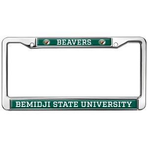 Bemidji State Beavers Logo Full Size Standard License Plate Metal Frame - 1 of 4