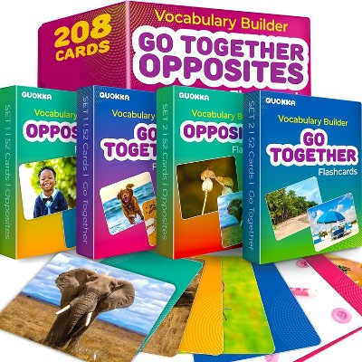 QUOKKA Flash Cards for Toddlers - Speech Therapy Toys - Vocabulary Builder for Kids
