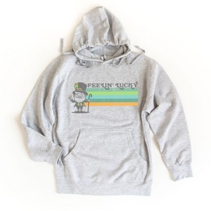 Simply Sage Market Women's Graphic Hoodie Feelin' Lucky Leprechuan - 1 of 3