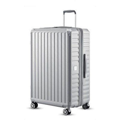LUGGEX Carry On Luggage Sets 3 Piece, PC Expandable Hardshell Luggage with Spinner Wheels,White Black