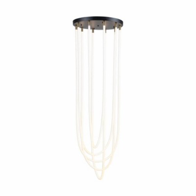 Artcraft Lighting Cascata 5 - Light Chandelier in  Black/Brushed Brass