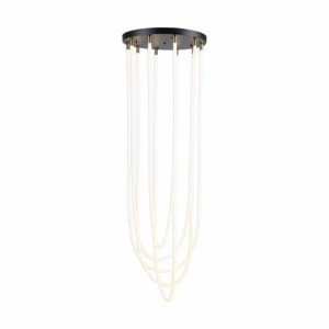 Artcraft Lighting Cascata 5 - Light Chandelier in  Black/Brushed Brass - 1 of 1