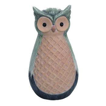 Transpac Terracotta 9 in. Green Spring Sweet Owl Decor Cross-Stitch