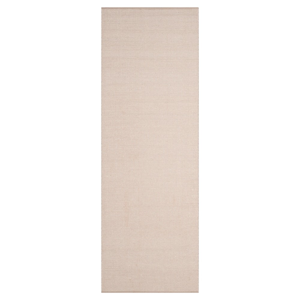  Runner Ivory/Gray Stripe Flatweave Woven