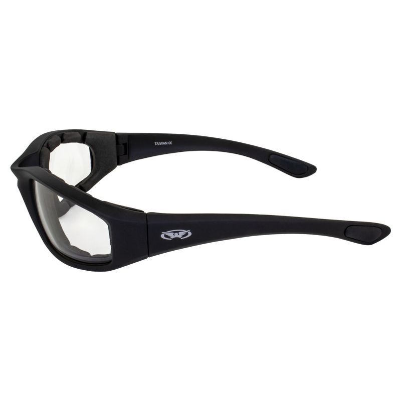 2 Pairs of Global Vision Kickback Safety Motorcycle Glasses with Clear, Smoke Lenses, 3 of 8