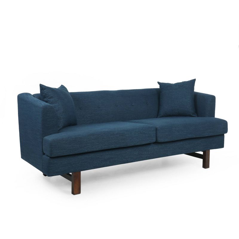 Mableton Mid-Century Modern Upholstered 3 Seater Sofa - Christopher Knight Home, 1 of 11