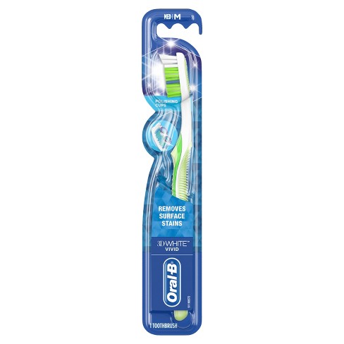 Oral-B 3D White Vivid 35 Medium Bristle Manual Toothbrush - 1ct : Target