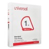 Universal Slant D-Ring View Binder, 3 Rings, 1" Capacity, 11 x 8.5, White, 12/Carton - 2 of 4