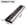 88 Key Portable Piano Keyboard with Semi-Weighted Keys, Bluetooth, Carrying Case, Headphones & Power Supply – Complete Set for Beginners - 2 of 4