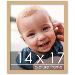 PosterPalooza | Minimalist Yellow Picture Frame - UV Acrylic, Foam Board Backing, Hanging Hardware - 1 of 4