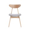 NicBex Dining Chairs Set of 2 Upholstered Chair Mid-Century Modern Chair with Wood Legs, Fabric Accent for Kitchen, Bedroom - 4 of 4