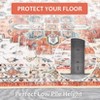 Machine Washable Vintage Rug for Living Room, Soft Low Pile Floral Carpet, Non Slip Area Rug for Bedroom Dining Room - 4 of 4