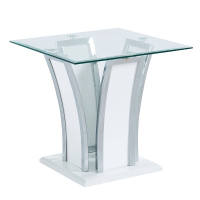 Tegan Glass Top End Table - miBasics