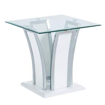 Tegan Glass Top End Table - miBasics