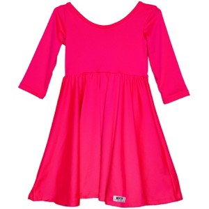 Worthy Threads Little/Big Girls' Three-Quarter Sleeve Twirly Dresses - 1 of 4