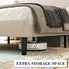 Whizmax Bed Frame with Wingback Headboard, Upholstered Bed Frame with Wood Slats, Sturdy Support Feet, No Box Spring Needed, Easy Assembly - 4 of 4