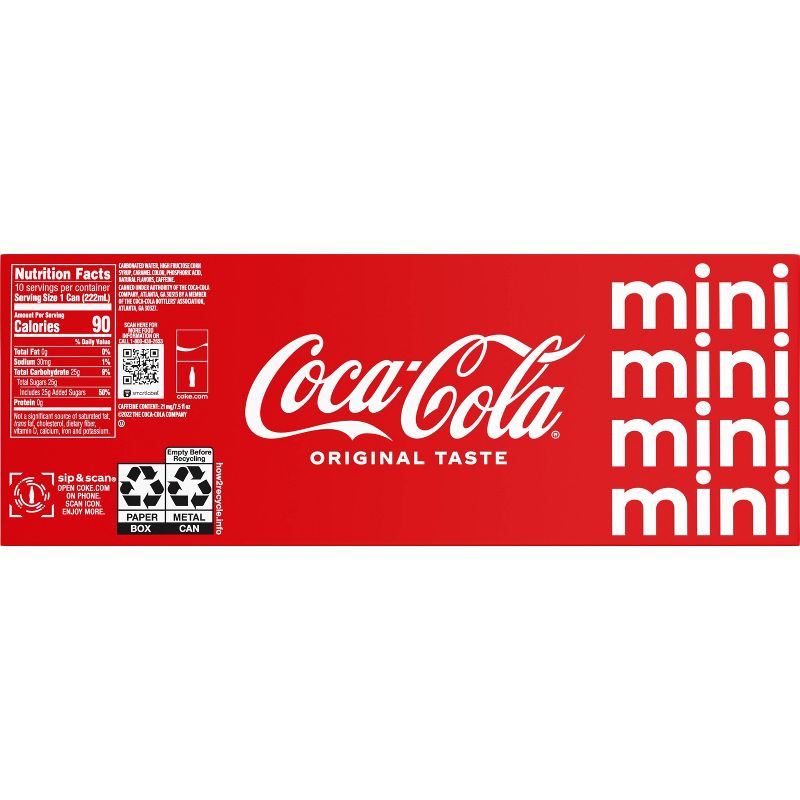 Coca-Cola - 10pk/7.5 fl oz Mini-Cans, 6 of 13
