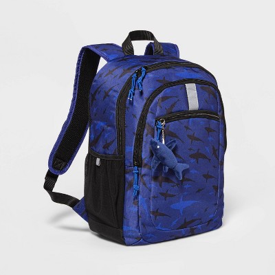 electric blue backpack