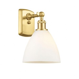 Bristol Glass - 1 Light Wall Sconce In Industrial Style-11.25 Inches Tall and 8 Inches Wide - 1 of 1
