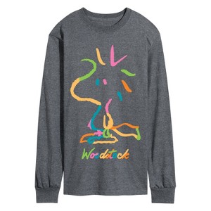 Men's - Peanuts - Woodstock Colors Long Sleeve Graphic T-Shirt - 1 of 4