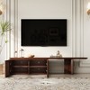 LOVSON 78.7"-110"Extendable TV Media Console for Up to 55+ Inch,  Modern TV Stand, Entertainment Center with Storage, for Living Room,Walnut - 4 of 4