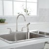 Double Handles 4 Holes Standard Kitchen Faucet Sink With Side Sprayer - image 2 of 4