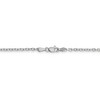 Black Bow Jewelry 2.2mm, 14k White Gold Diamond Cut Solid Cable Chain Necklace - 4 of 4