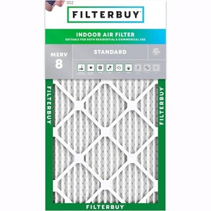 Filterbuy 18x28x1 Air Filter (1-Pack), Pleated MERV 8 Dust Defense Replacement HVAC AC Furnace Filters (Actual Size: 18.00 x 28.00 x 0.75) - 1 of 4