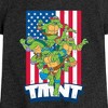 Girls' - Teenage Mutant Ninja Turtles - USA Turtles Fitted Short Sleeve Graphic T-Shirt - 2 of 4