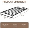 Low Bed Frame, Heavy Duty Metal Platform Full Bed Frame Low Profile, Mattress Foundation, No Box Spring Needed, Noise-Free, Non-Slip - 2 of 4