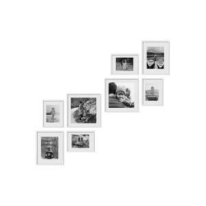 Haus and Hues Kendal Gallery Wall Frame Set with Real Glass and Mat - 1 of 4