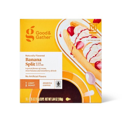 Banana Split Light Roast Single Serve Coffee - 16ct - Good & Gather™