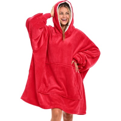 ADR Adult Wearable Blanket, Sweater Hoodie, Blanket with Sleeves for Men & Women Oversized Sweatshirt