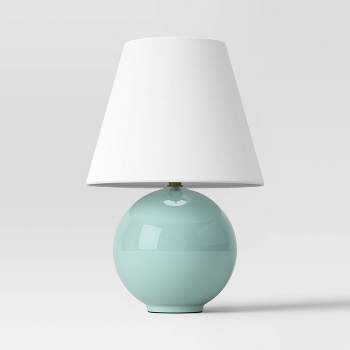 Round Table Lamp with Tapered Shade Blue - Threshold™
