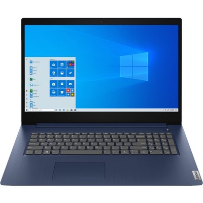 Lenovo Ideapad 3 17 17.3" HD+ (1600 x 900) Laptop, Intel 10th Gen Core i5-1035G1, 8GB RAM, 1TB HDD, Windows 10 Home, Abyss Blue