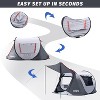 Anybear 3 Person Pop-up Tent Gray with 2 Doors for Camping Hiking - 4 of 4