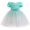 MyKids-Usa Baby Girl Frozen Elsa Princess Dress Birthday Tutu Formal Western Style Dress - 4 of 4