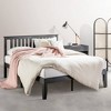 14" Marley Solid Wood Platform Bed with Paneled Headboard Black - Mellow - 3 of 4